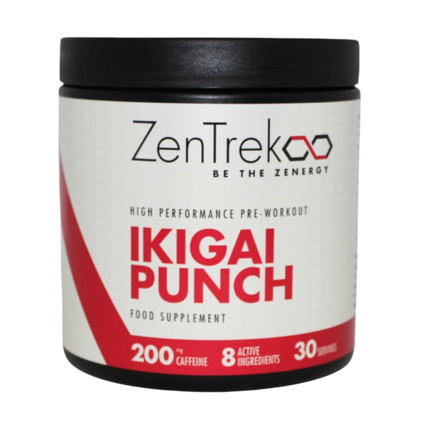 Zentrek ikigai punch pre workout for the gym,
weightlifting, supplement, gym, pre workout, energy,
this product contains: Citrulline Malate, Creatine, Beta Alanine, Juniper Extract, Taurine, Caffeine, Guarana, Vit B3,
This product is a high performance food supplement
this product is a fruit punch flavoured pre workout powder